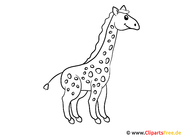 vorlage ausmalbilder giraffe