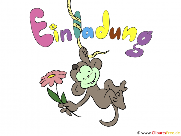 Clipart Kostenlos Geburtstag Einladung