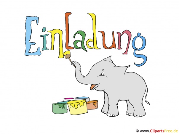 clipart einladung zum geburtstag - photo #16