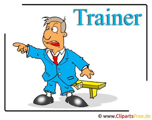 Sport Bilder - Trainer Cartoon