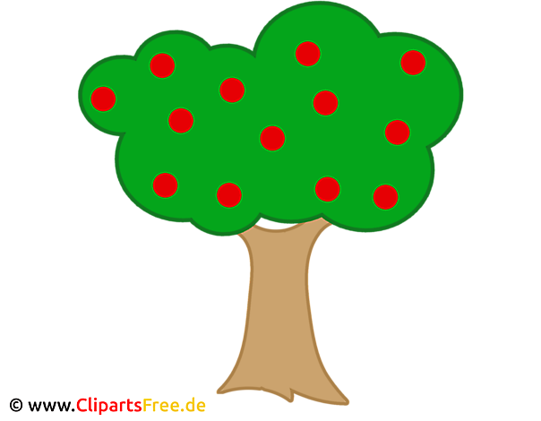 Clipart Apfelbaum Kostenlos