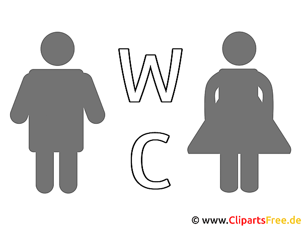 clipart wc schild kostenlos - photo #16