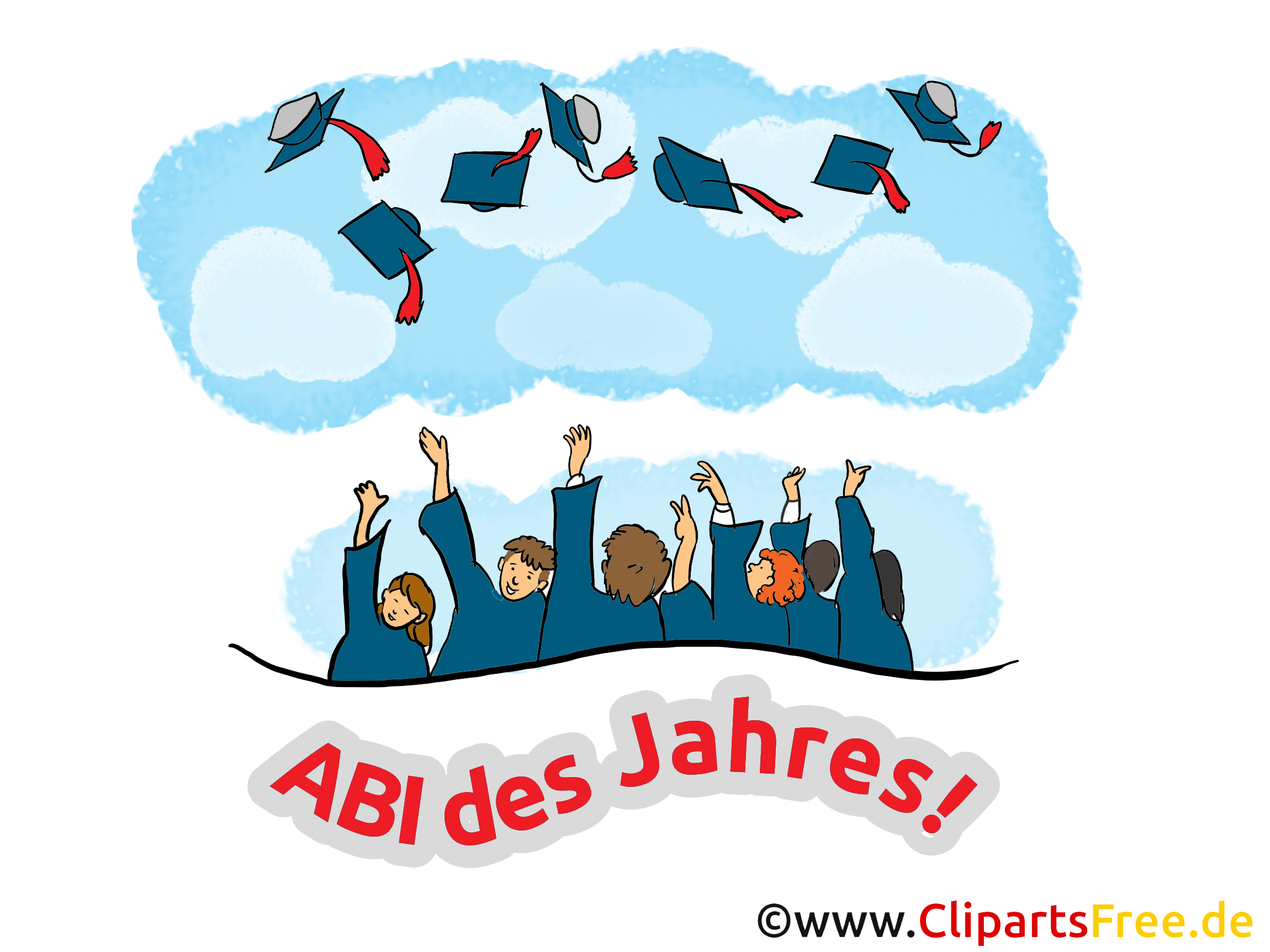 Schulabschluss Glückwünsche, Karten, Bilder, Cliparts
