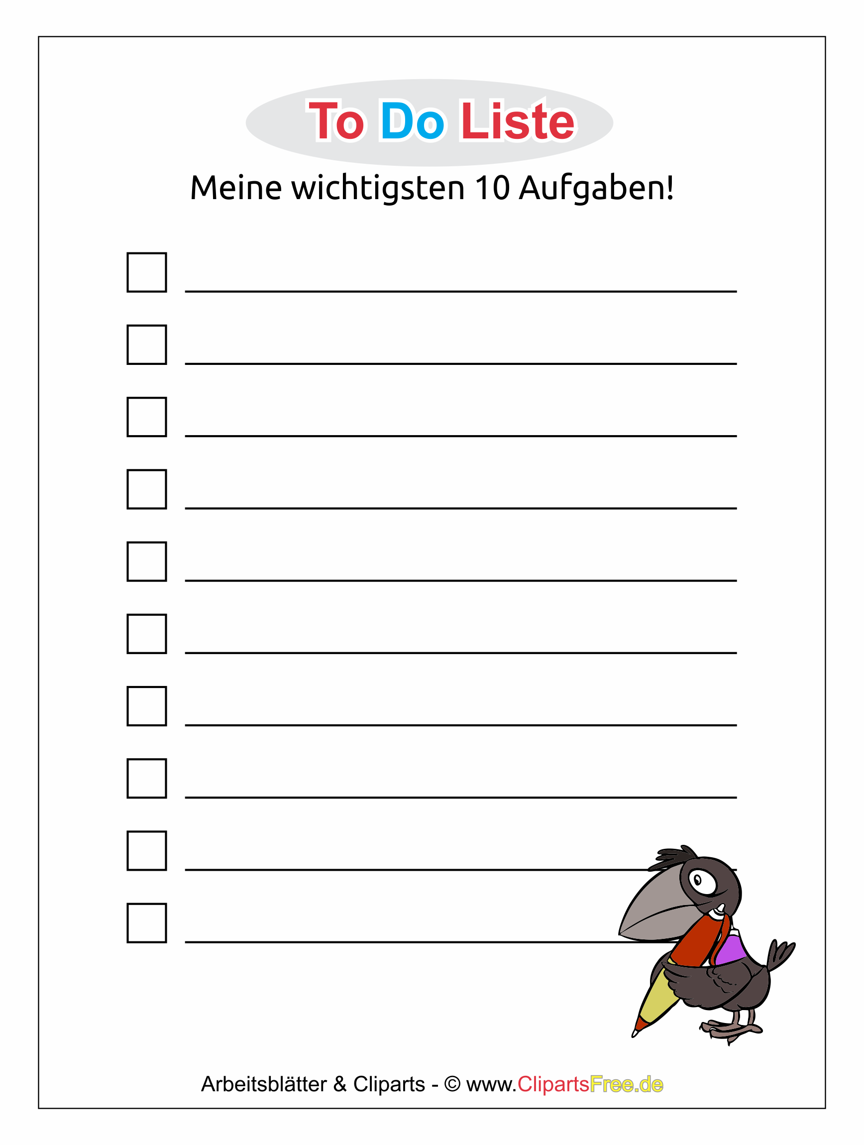 todo liste als vorlage zum download im pdf to do liist