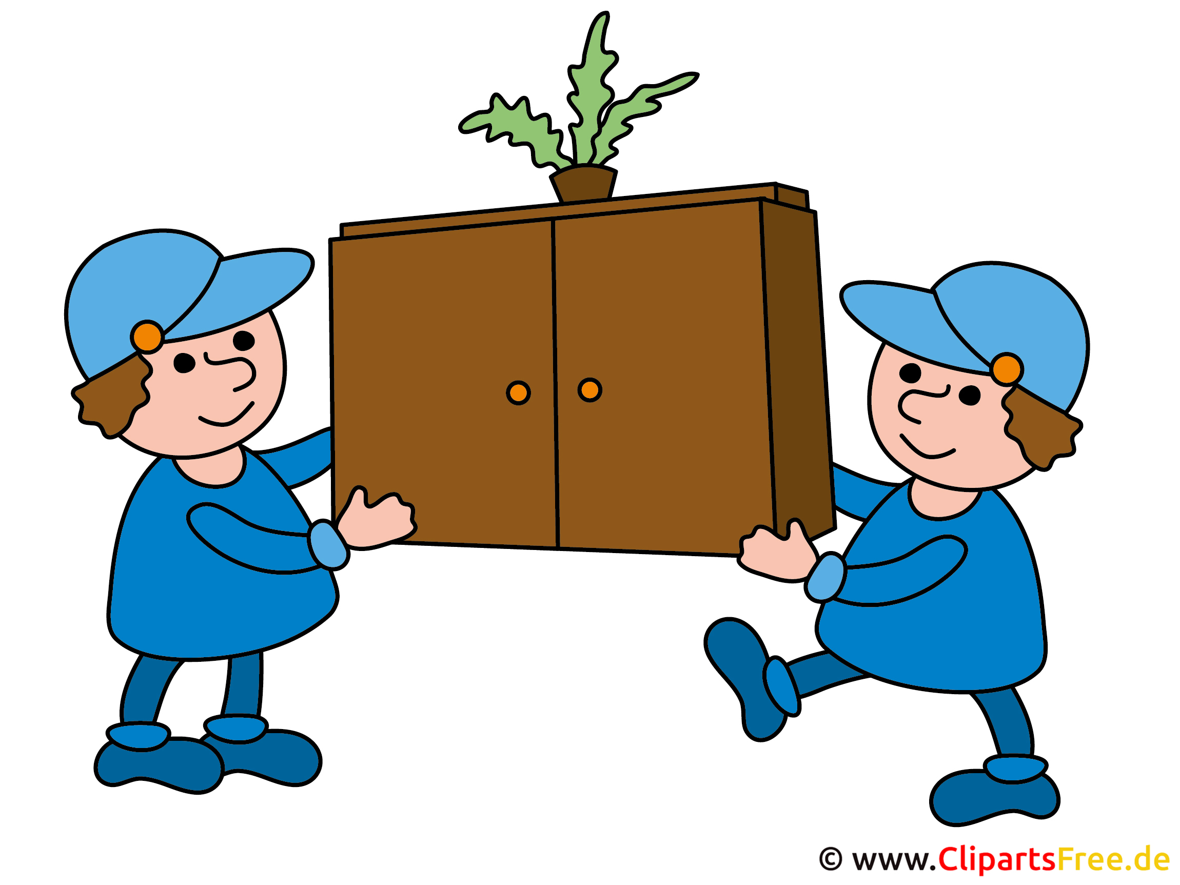 umzug cartoon clipart - photo #7