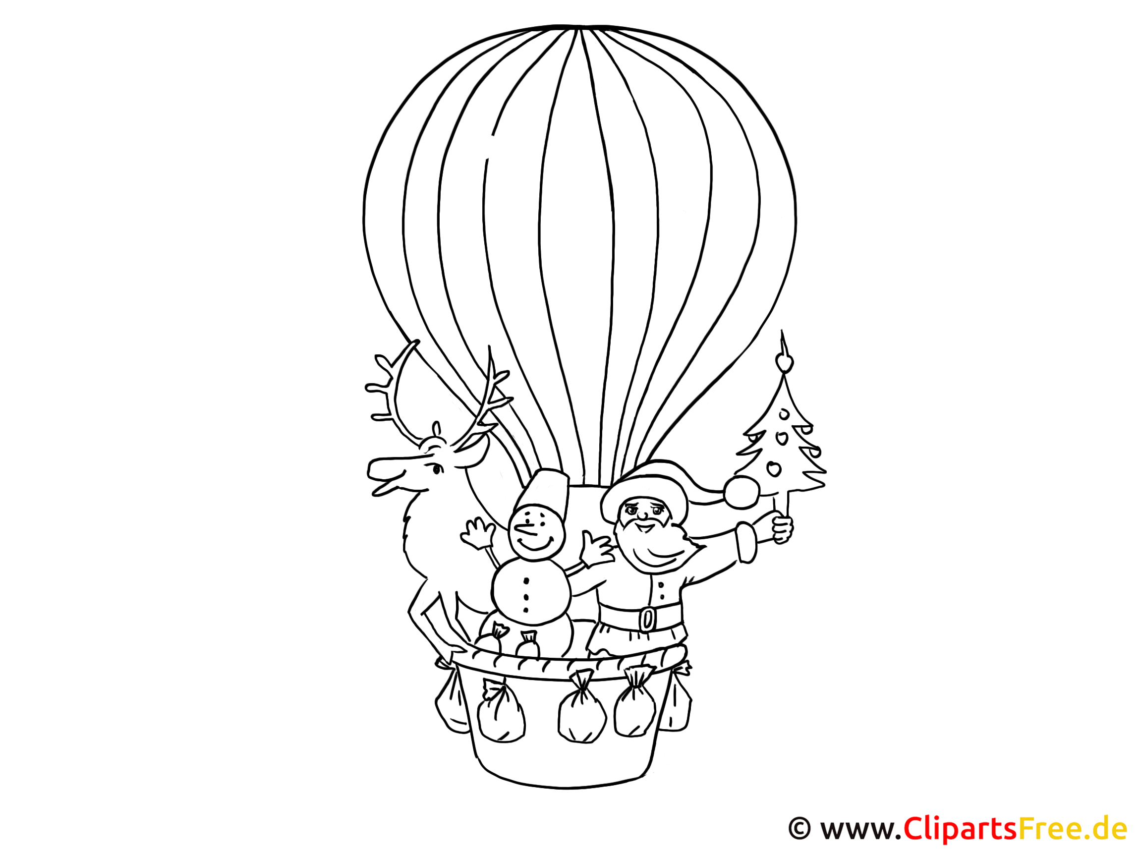 ausmalbilder fuer kinder zum ausdrucken heissluftballon