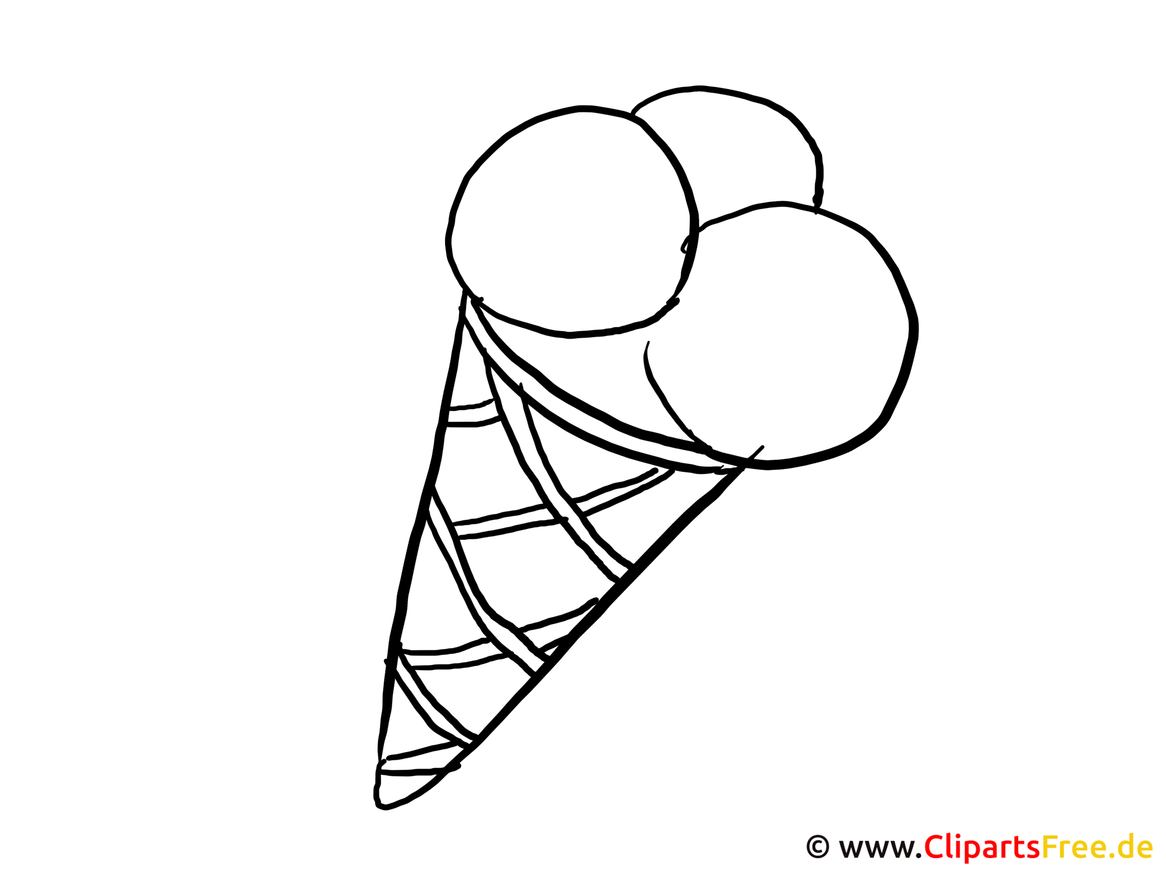 Eis BildVorlage zum Ausmalen