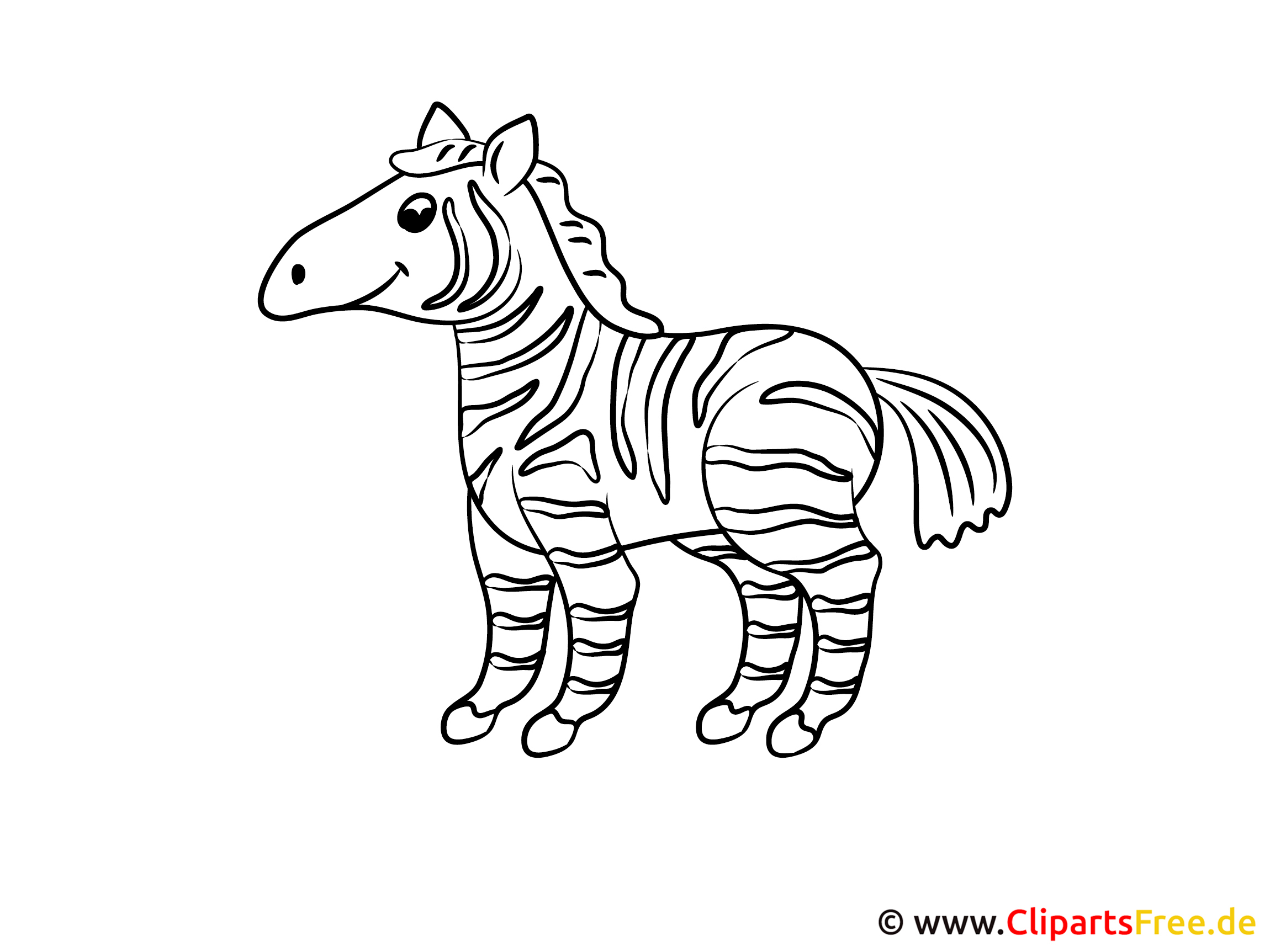 malvorlagen fuer kleinkinder zebra  simple coloring blog