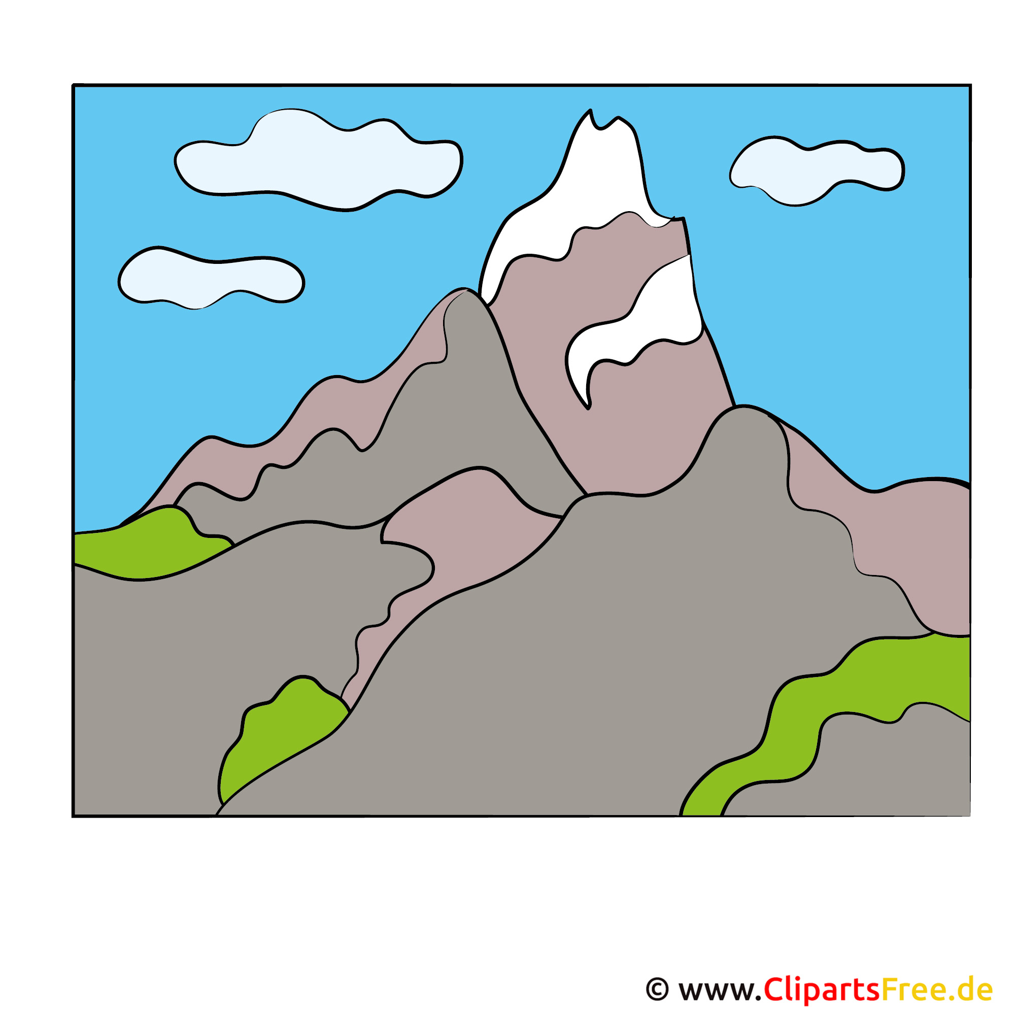 Clipart Kostenlos Berge