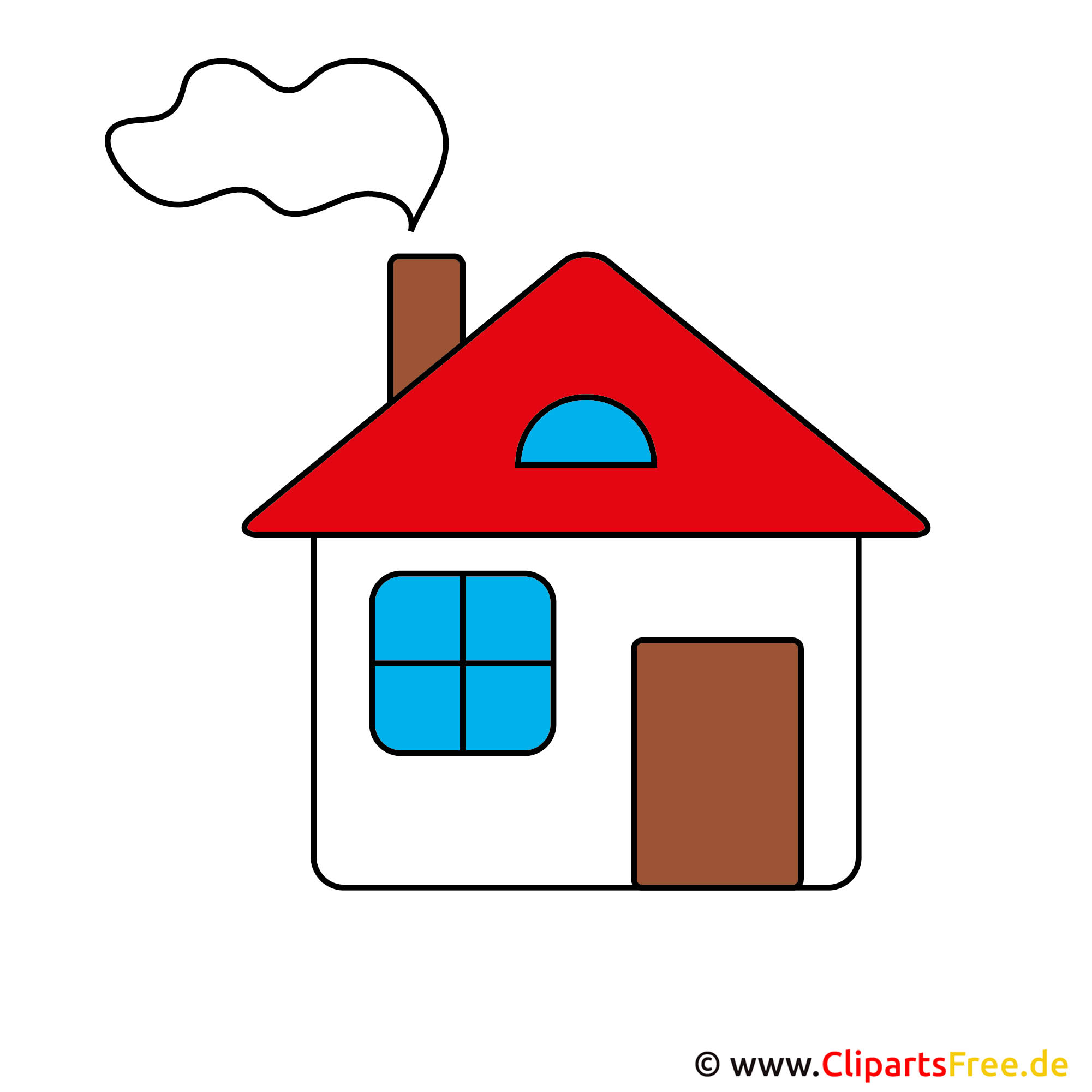 haus clipart schwarz weiß - photo #28