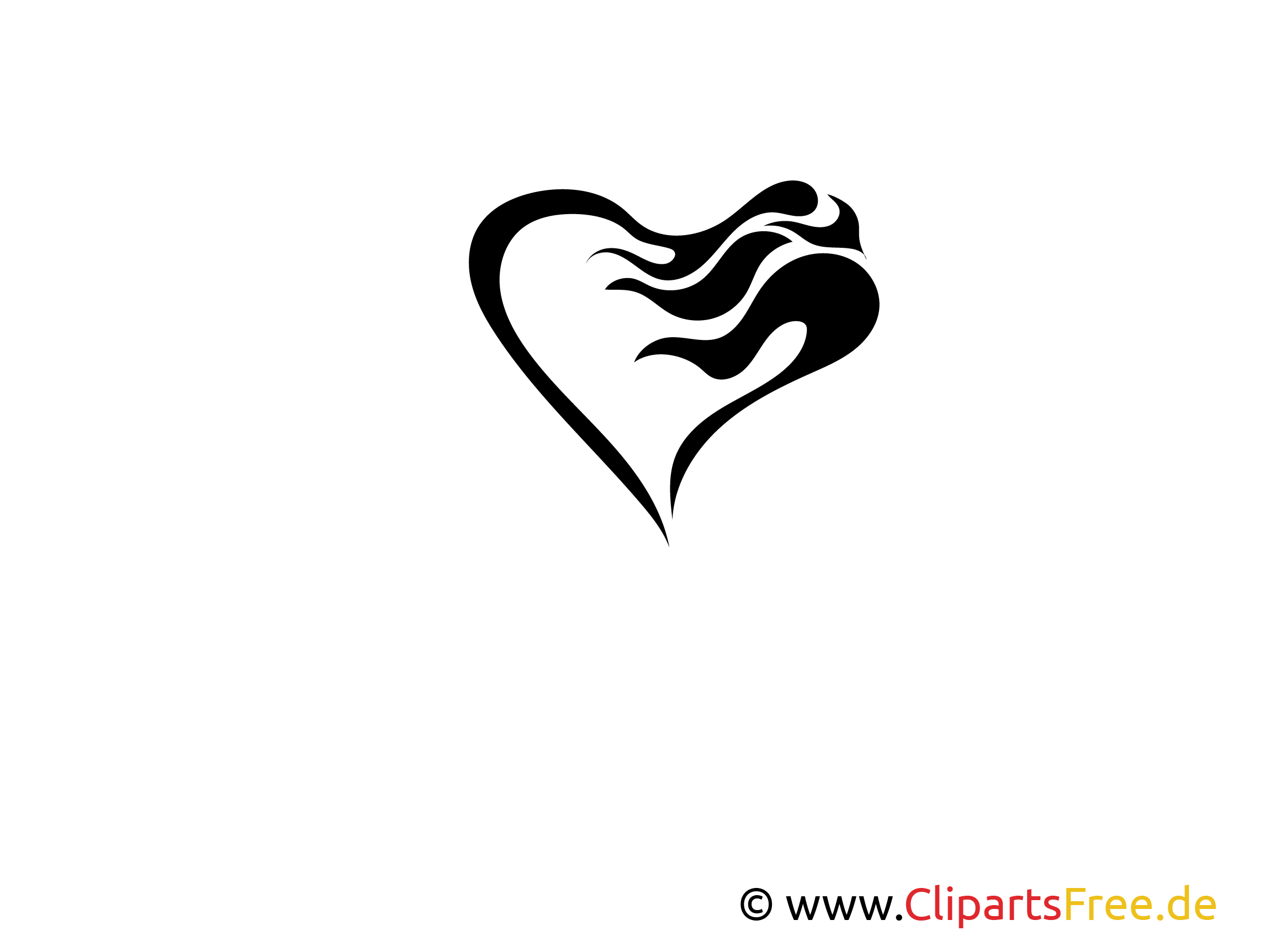 Wandtatoo Herz für Schlafzimmer