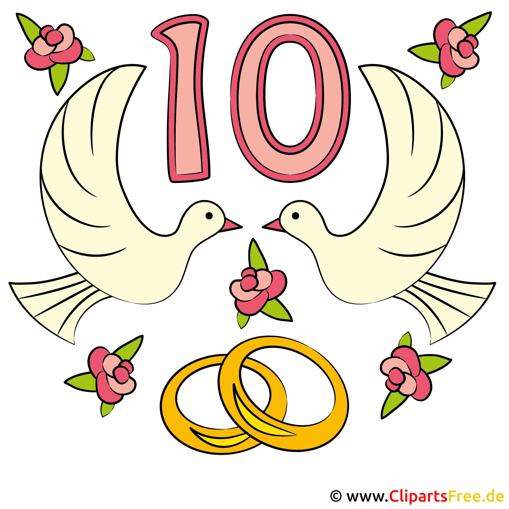 Cliparts zur hochzeit