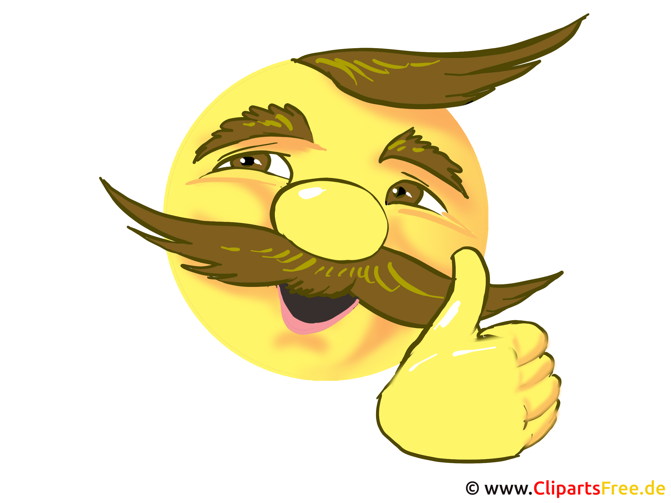 Clipart Smiley Daumen Hoch