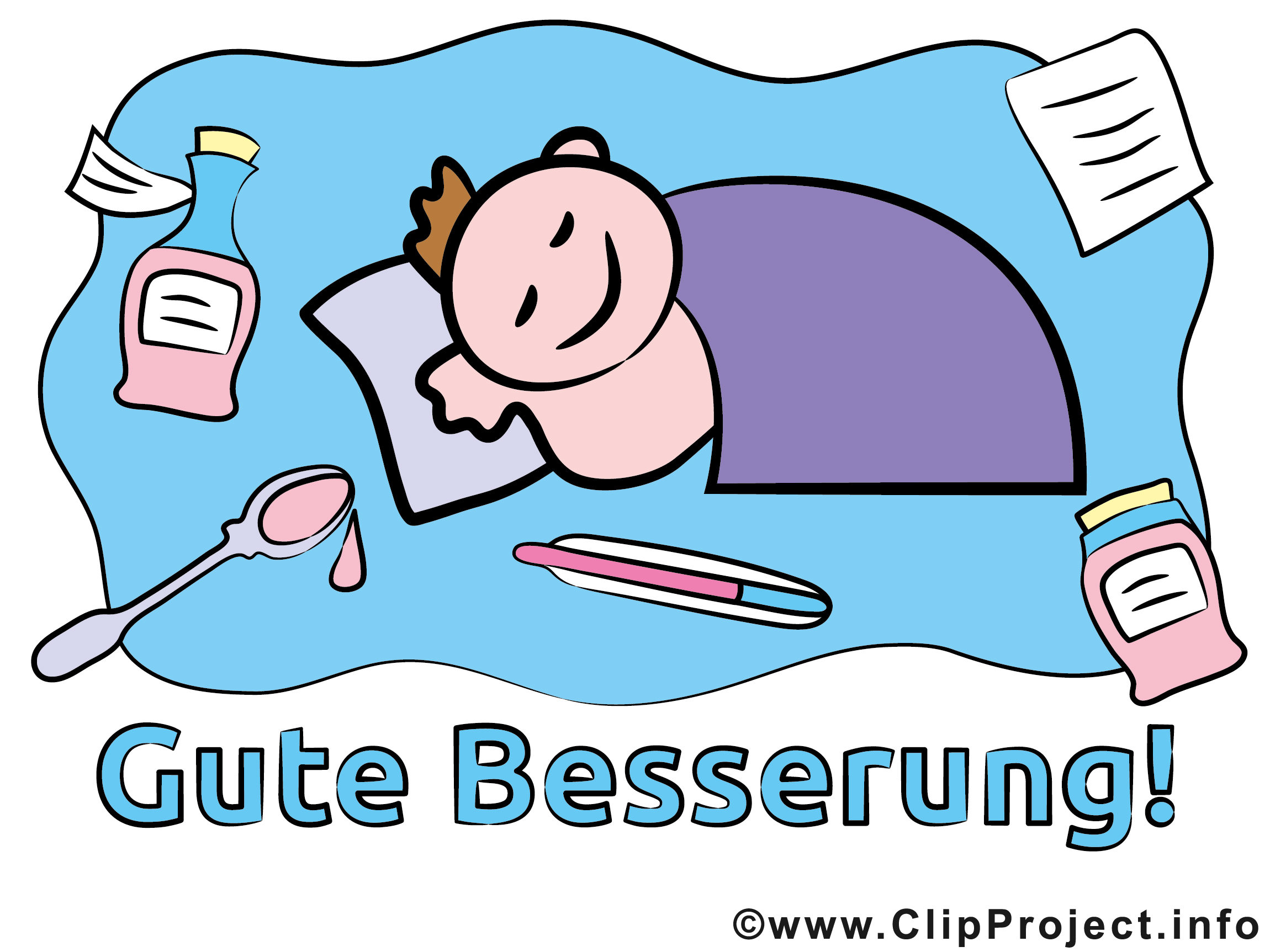 Lustige Genesungswuensche Karten und Bilder