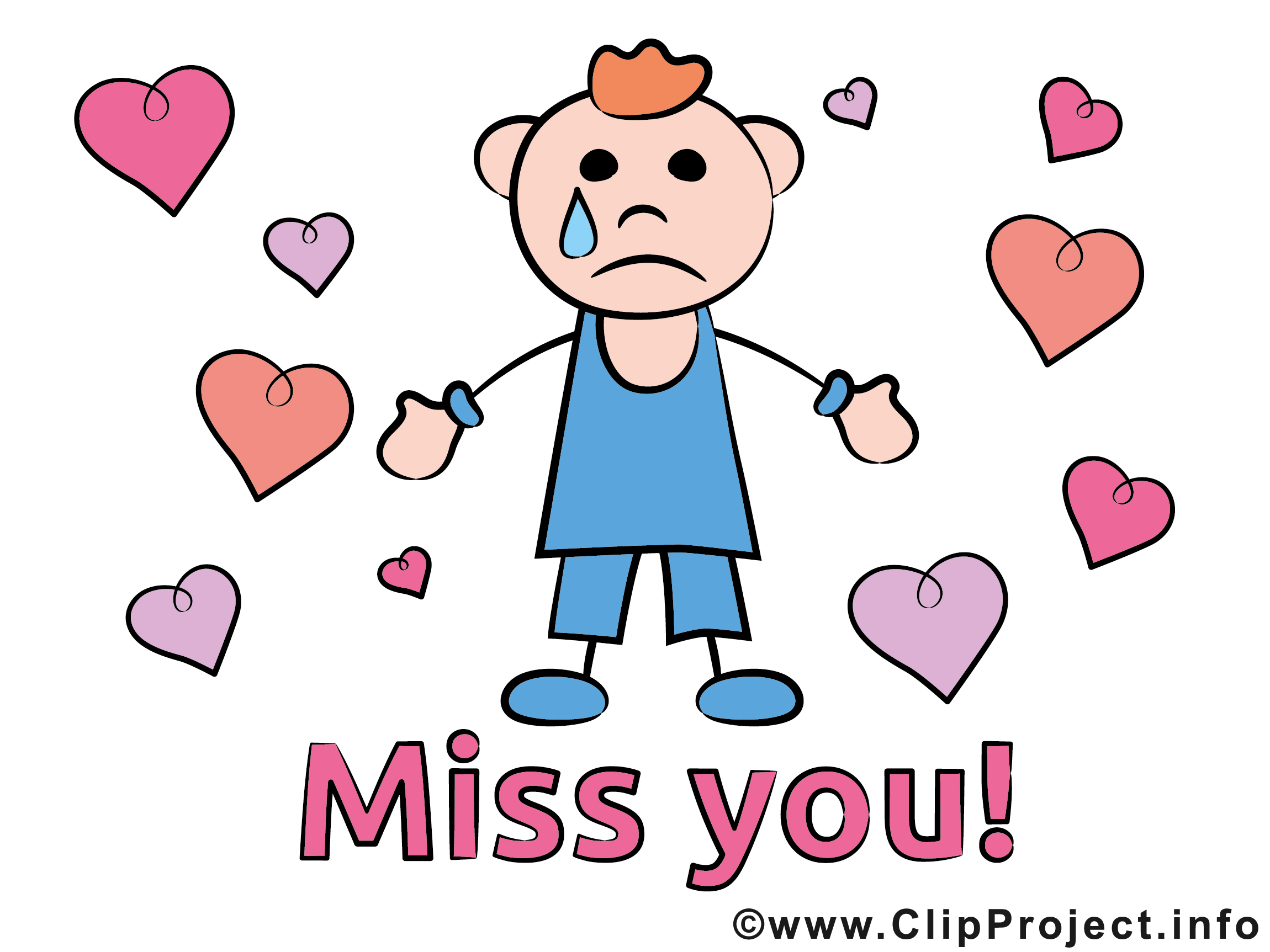 Ich vermisse Dich Clipart