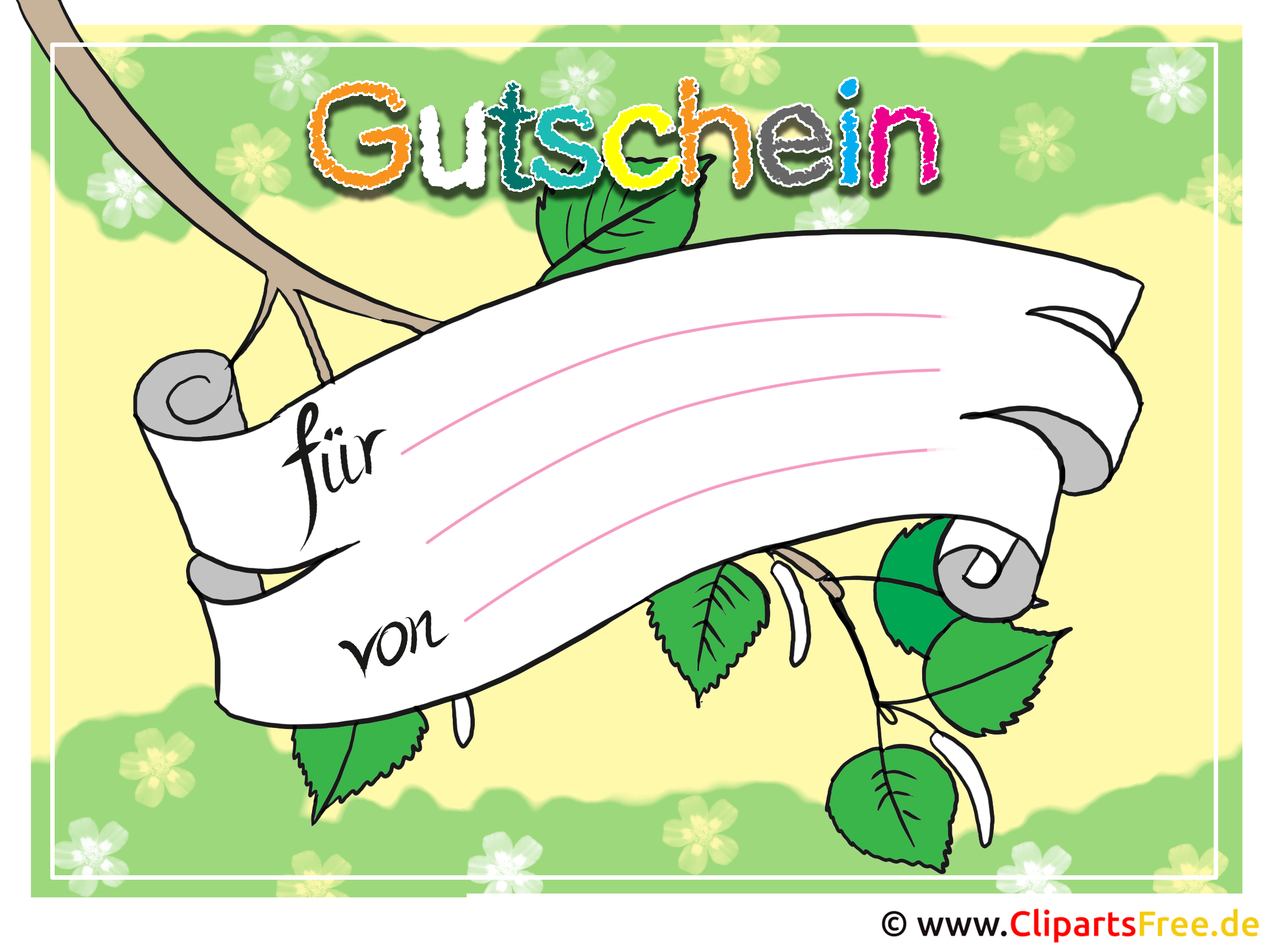 Gutscheine Vorlagen kostenlos zum Ausdrucken Malvorlagen