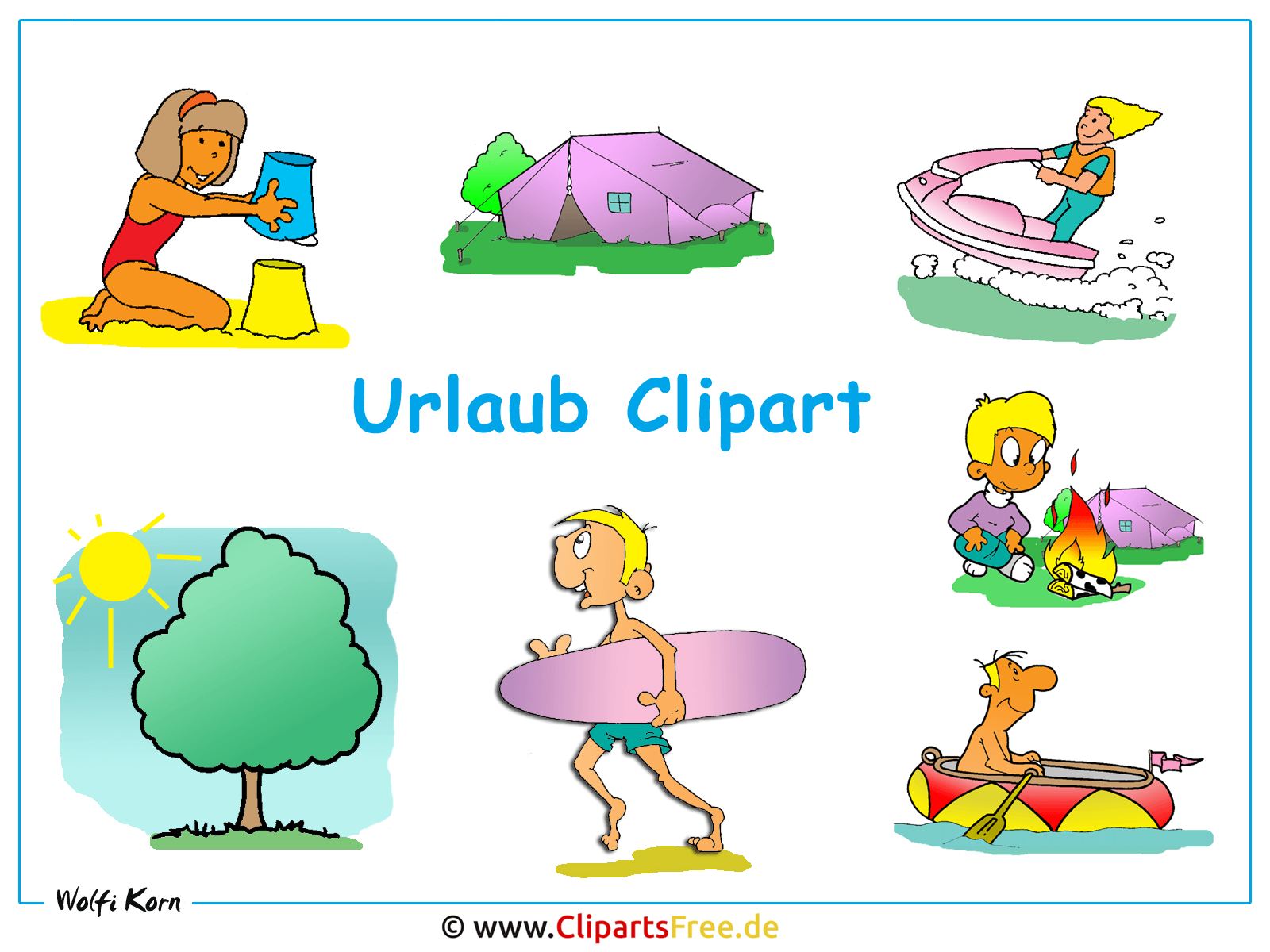 bilder clipart urlaub - photo #2