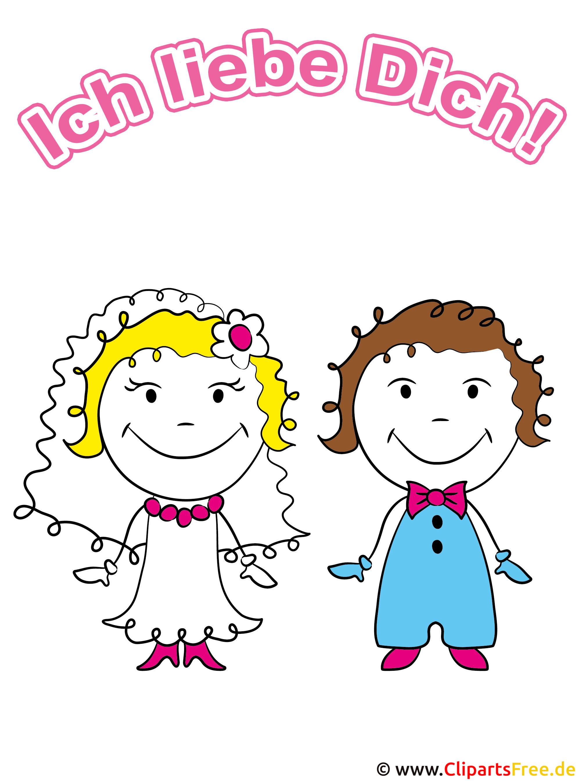 Ich liebe Dich - Karte kostenlos
