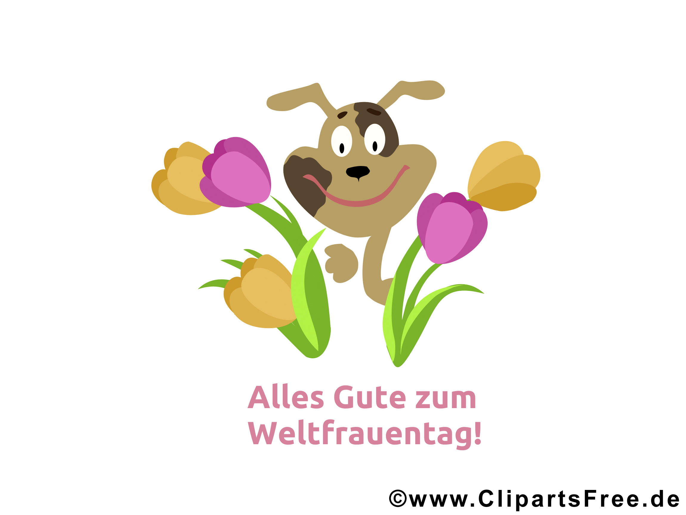 Alles Gute zum Frauentag Glückwunschkarte