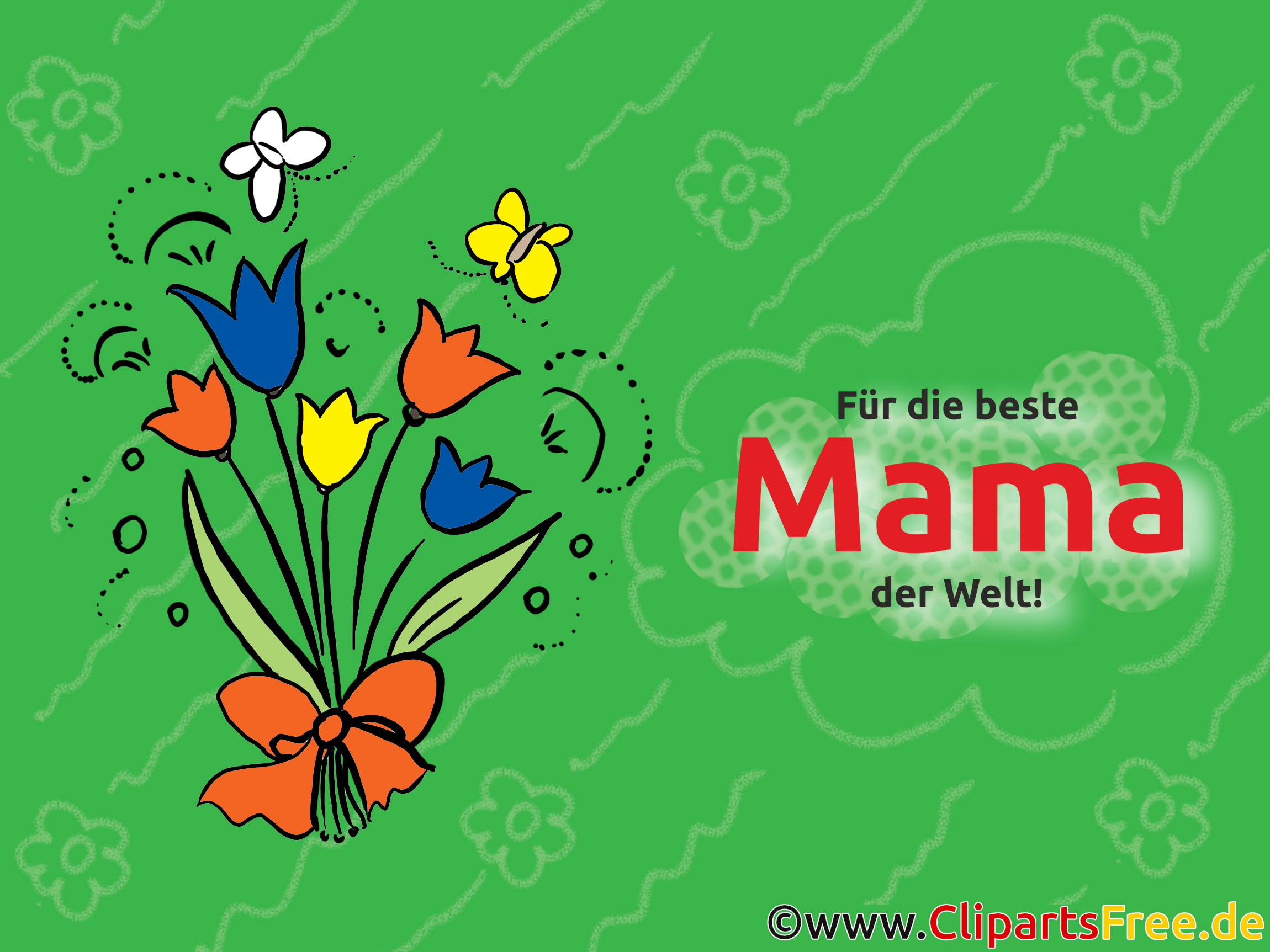 Für die beste Mama der Welt Grusskarte