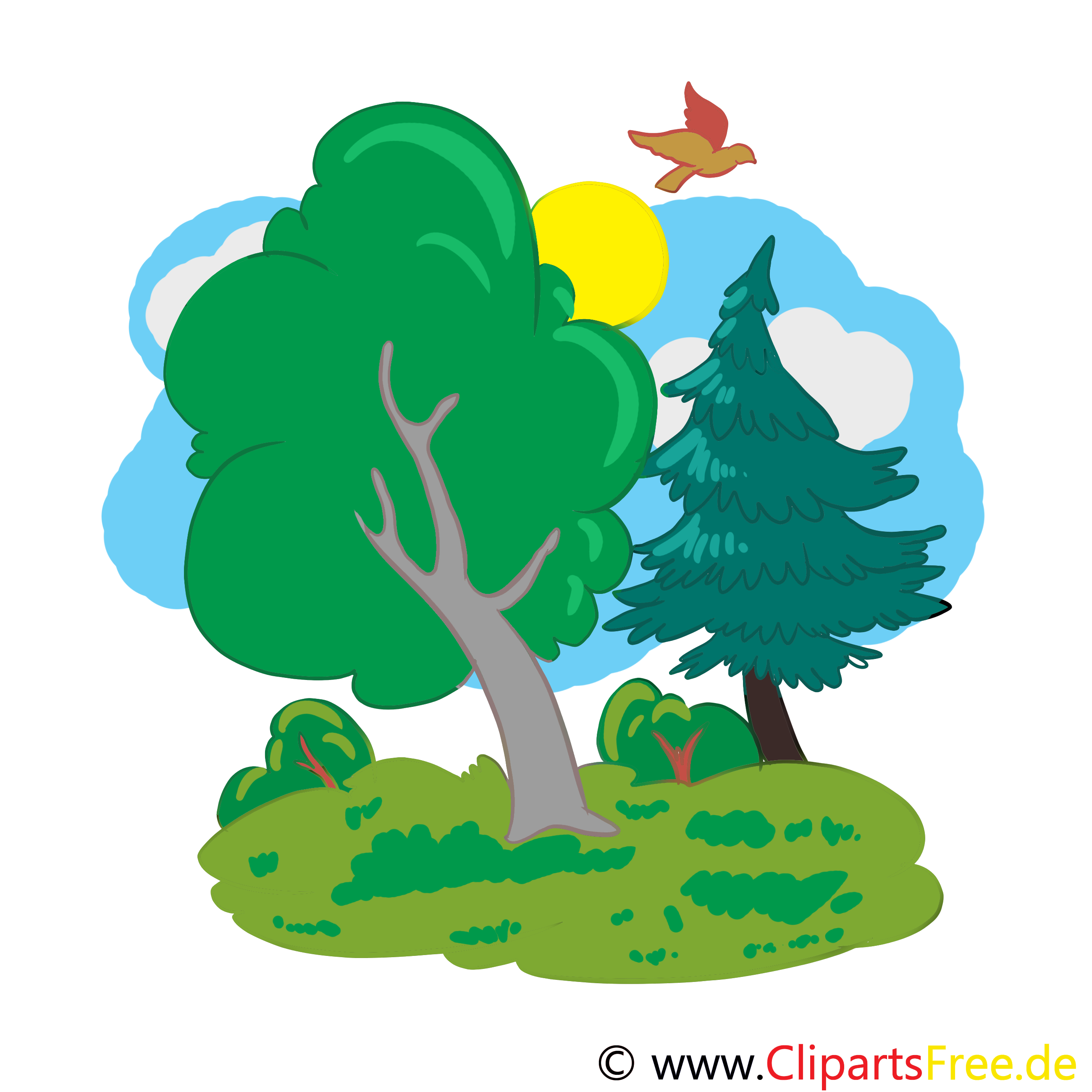 Clipart Kostenlos Wald