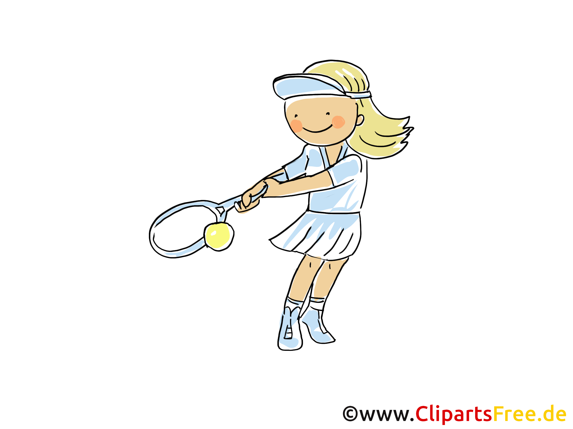Tennis Cartoons Kostenlos