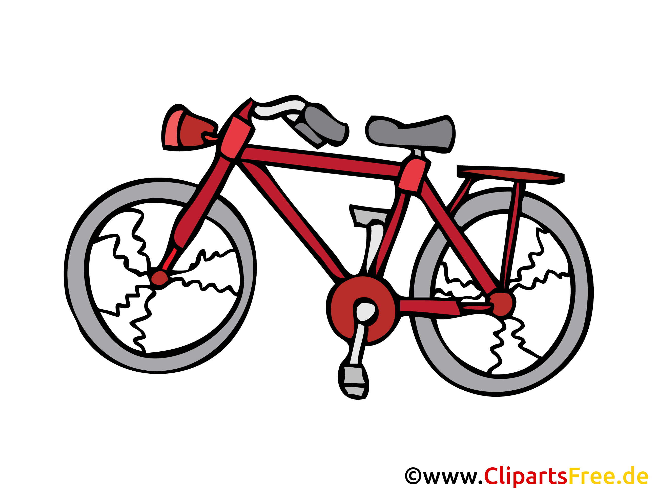Fahrrad Bild, Clipart, Illustration, Grafik, Zeichnung