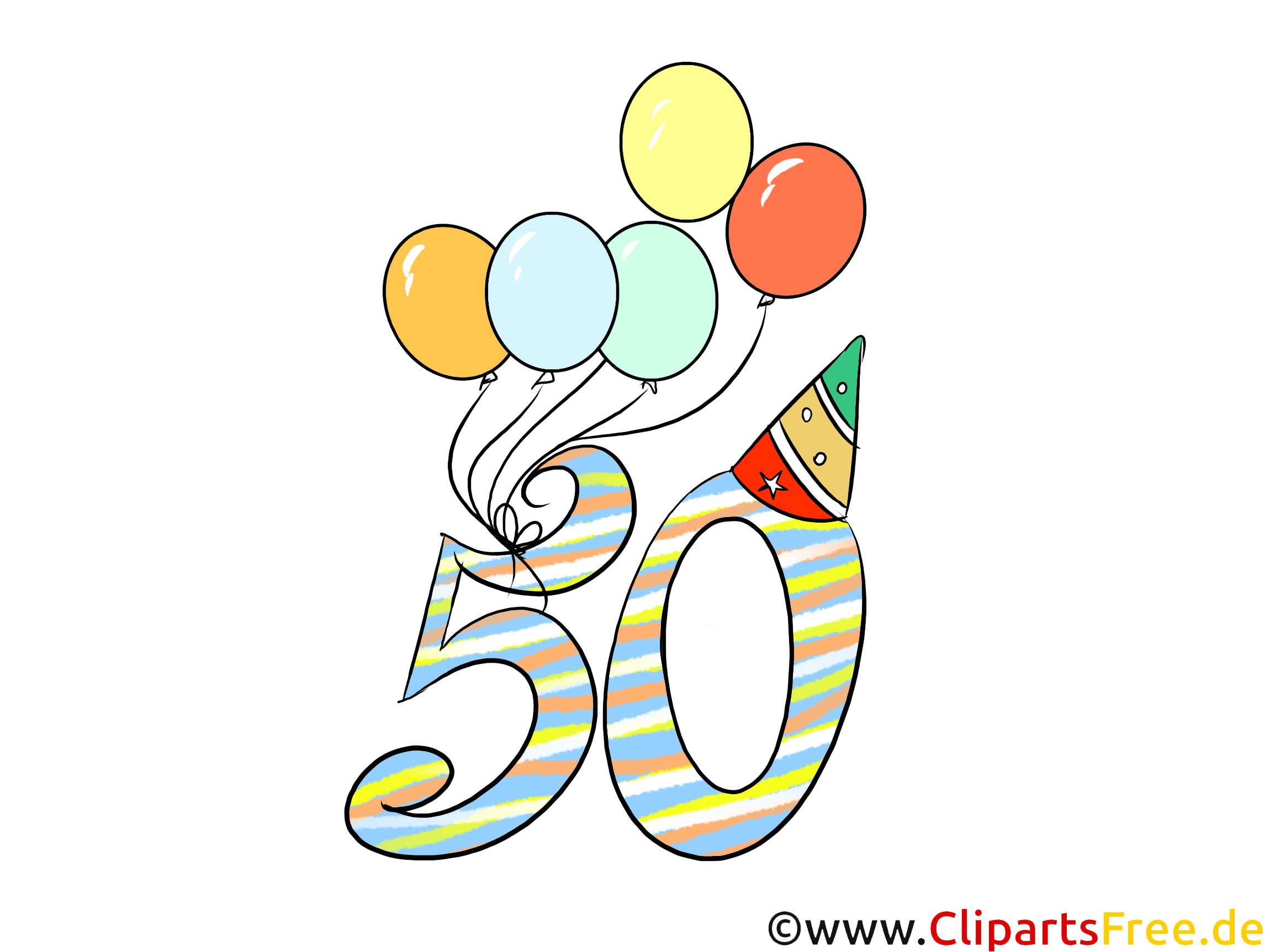 Aniversário de 50 anos de Clipart