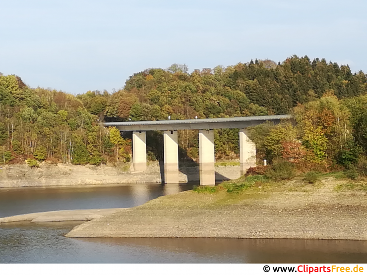 Brücke am Wasserdamm Foto kostenlos