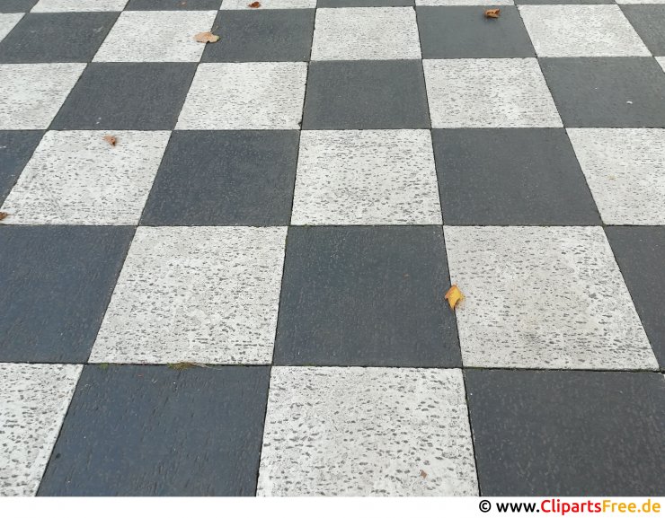 Fussweg als Schachled Foto