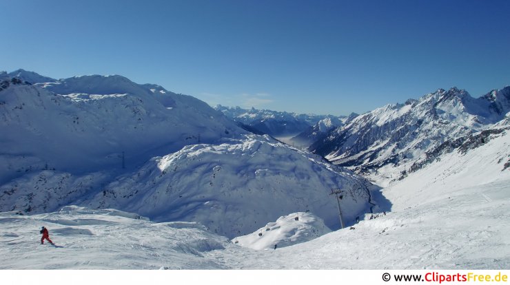 Skigebiet Bild, Foto, Grafik kostenlos