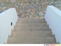 Massive Steintreppe Stockbild kostenlos