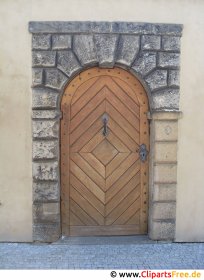 Big beautiful wooden door photo