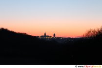 Sonnenuntergang am späten Abend in Deutschland Foto kostenlos