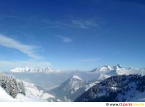 Alpes en hiver Photo gratuit