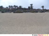 Sandy beach in Spain free photo