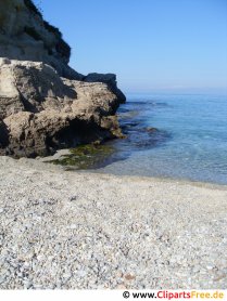 Strand mit Steinen in Italien Foto gratis