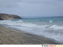 Wellen am Strand Foto