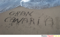 Handschrift im Sand am Strand Foto kostenlos