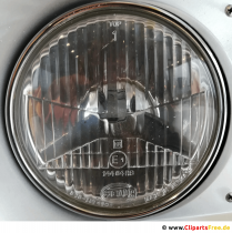 Photo retro headlights