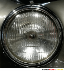 Spotlights Retro Chromed Background Image, Photo