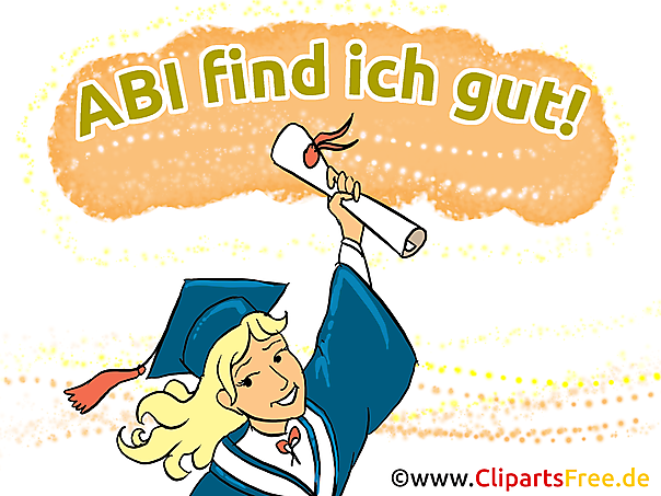 Free Illustration Abi Spruch