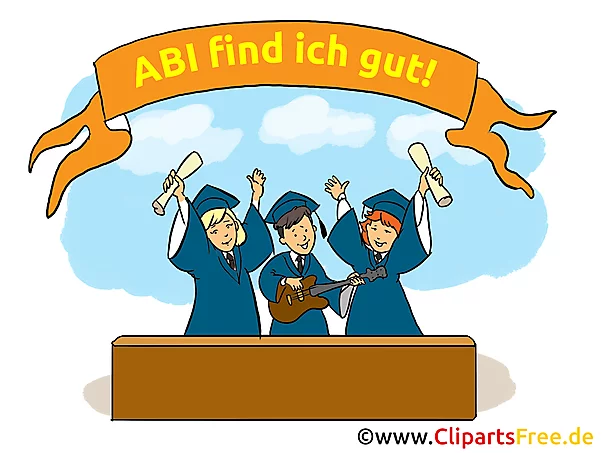 Alles Gute zum Abitur Bild, Karte, Clipart