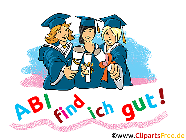 Schulabschluss Clipart, Bild, Illustration, Grafik