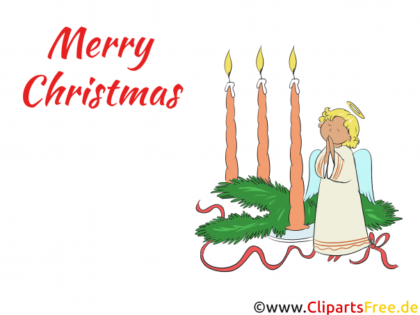 3 Advent Clip Art - Drei Kerzen mit Tannenzapfenzu Weihnachten