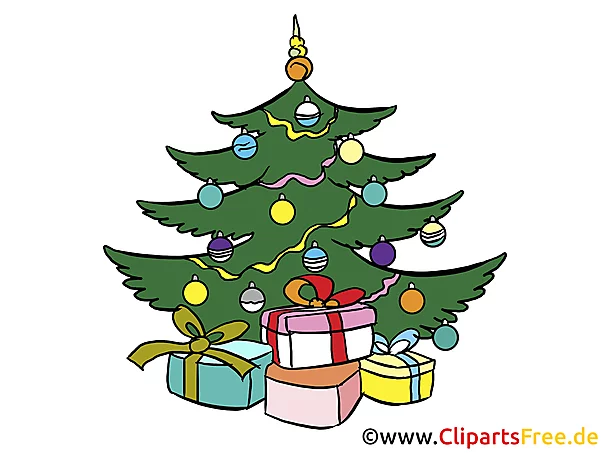 4 Advent Bilder - Weihnachtsbaum am Heiligen ABend