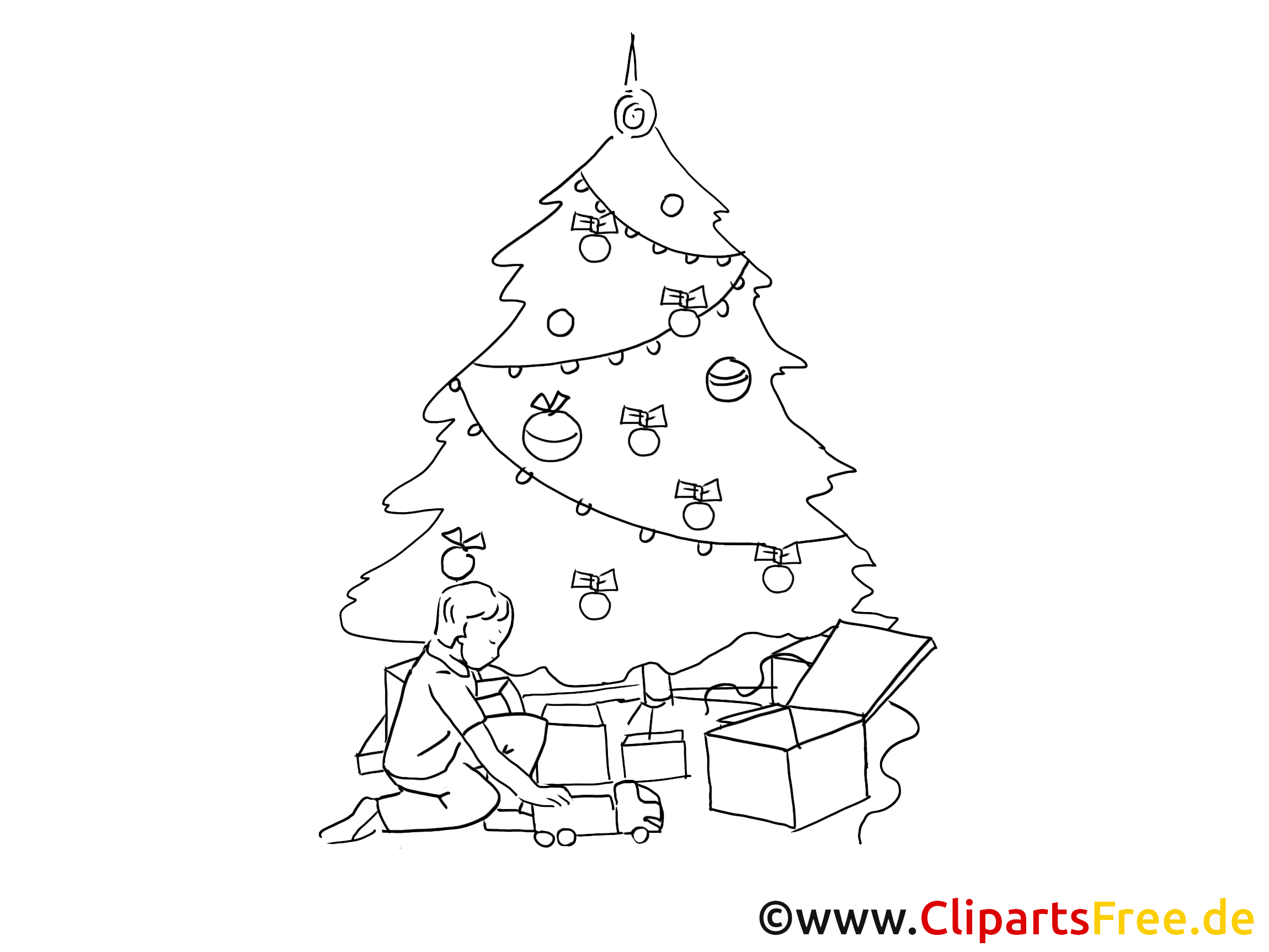 Clipart Weihnachten Schwarz Weiss