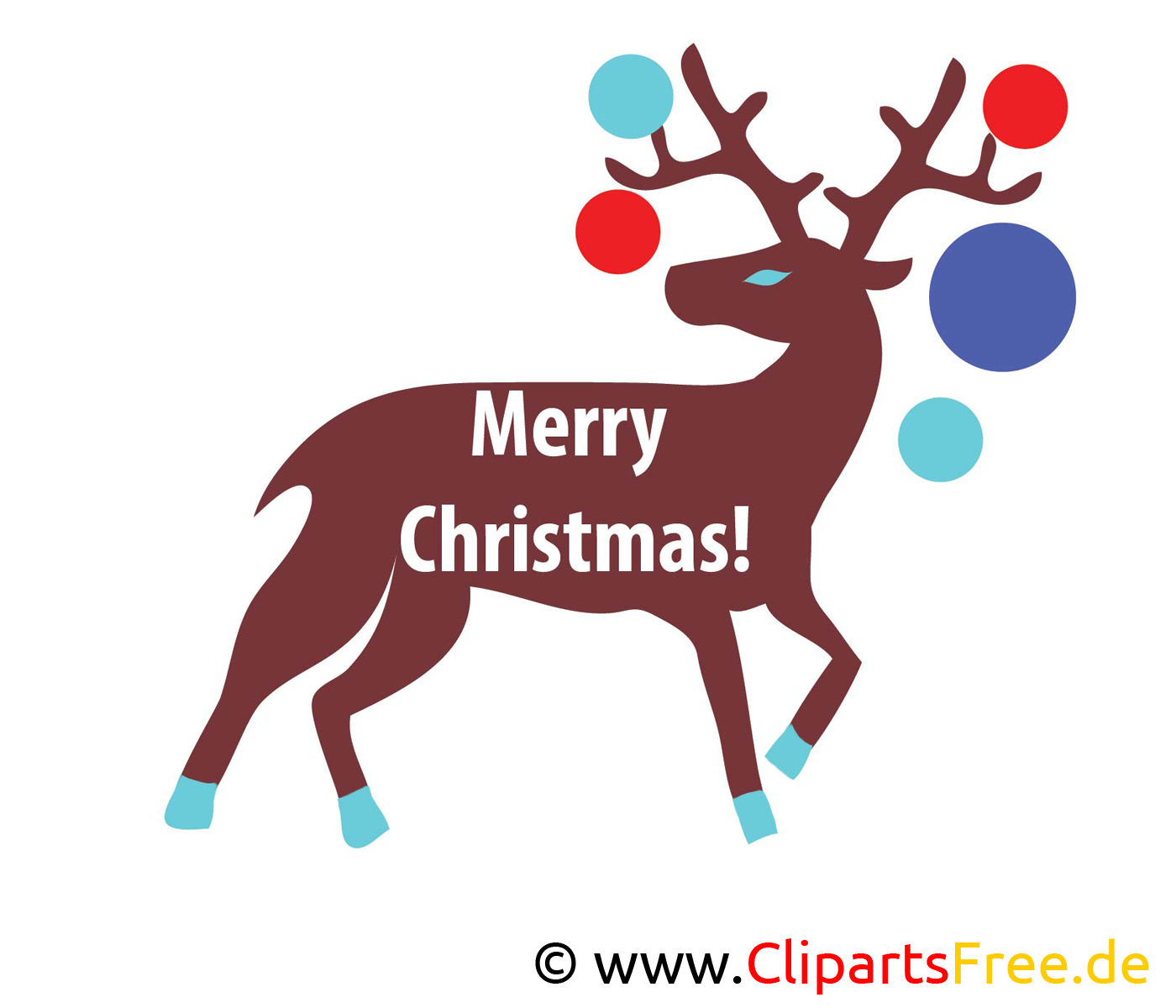 Hirsch Weihnachten Bild, Clip Art, Image, Grafik, Illustration gratis Hirsch Weihnachten Bild, Clip Art, Image, Grafik, Illustration gratis