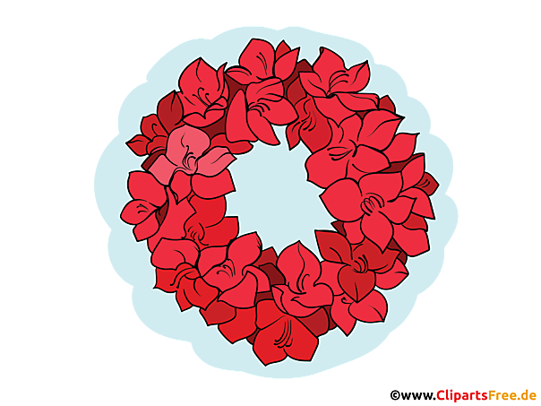 Kranz aus Weihnachtssternen zu Weihnachten Illustration, PNG Clipart