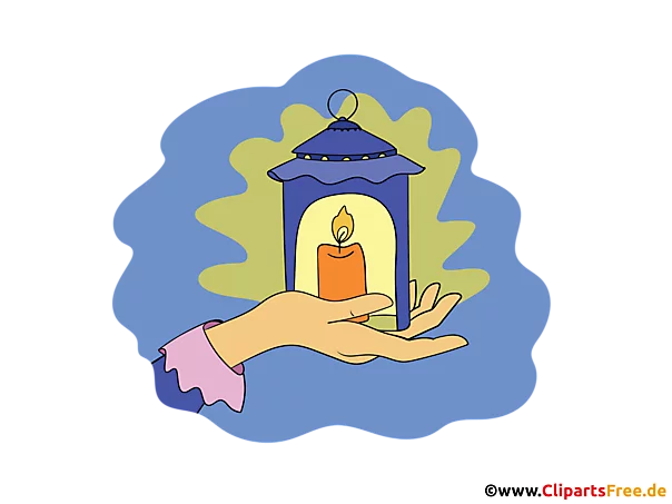 Laterne auf der Hand Illustration, Bild, PNG Clipart